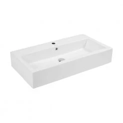 Swiss Madison Voltaire Wide Rectangle Vessel Sink in White -Bathroom Sinks Sales white swiss madison vessel sinks sm vs292 a0 1000