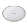Taholi 19 in. x 15 in. x 8 in. Oval Ceramic Undermount Bathroom Sink in White -Bathroom Sinks Sales white taholi undermount bathroom sinks dj w122549614 64 1000