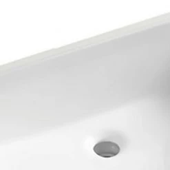 Taholi Ceramic Rectangular Undermount Bathroom Sink with Overflow in White -Bathroom Sinks Sales white taholi undermount bathroom sinks dj w122549620 4f 1000