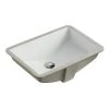 Kingsman Hardware 20-7/8 in. x 14-3/4 in. Rectrangle Undermount Vitreous Glazed Ceramic Lavatory Vanity Bathroom Sink Pure White -Bathroom Sinks Sales white undermount bathroom sinks rp412p 64 1000