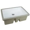 Kingsman Hardware 22-1/8 in. x 15-3/4 in. Rectrangle Undermount Vitreous Glazed Ceramic Lavatory Vanity Bathroom Sink Pure White 2 Kingsman Hardware 22-1/8 in. x 15-3/4 in. Rectrangle Undermount Vitreous Glazed Ceramic Lavatory Vanity Bathroom Sink Pure White -Bathroom Sinks Sales white undermount bathroom sinks rp595p 64 1000