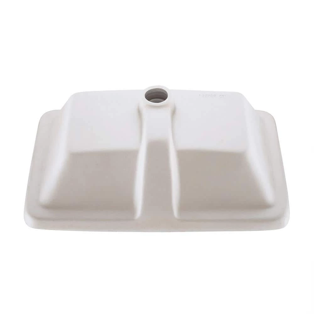 Amucolo 20.87 in. Ceramic Rectangular Undermount Bathroom Sink in White with Overflow 6 Amucolo 20.87 in. Ceramic Rectangular Undermount Bathroom Sink in White with Overflow - Image 4