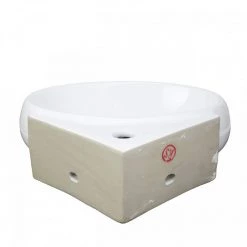 RENOVATORS SUPPLY MANUFACTURING Oscar 14-1/2 in. Corner Wall Mounted Bathroom Sink in White with Overflow 11 RENOVATORS SUPPLY MANUFACTURING Oscar 14-1/2 in. Corner Wall Mounted Bathroom Sink in White with Overflow -Bathroom Sinks Sales white wall mount sinks 17940 4f 1000