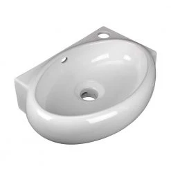 RENOVATORS SUPPLY MANUFACTURING Carlin 16 in. Corner Wall Mounted Bathroom Sink in White with Overflow -Bathroom Sinks Sales white wall mount sinks 17941 e1 1000