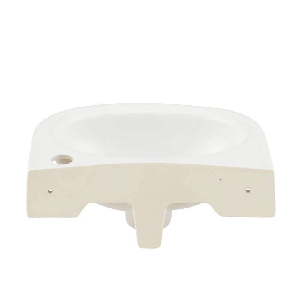 Unbranded Tina Wall-Mounted Bathroom Sink in White 5 Unbranded Tina Wall-Mounted Bathroom Sink in White - Image 3