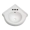 RENOVATORS SUPPLY MANUFACTURING Portsmouth 22 in. Corner Wall Mounted Bathroom Sink in White with Overflow and Bracket 1 RENOVATORS SUPPLY MANUFACTURING Portsmouth 22 in. Corner Wall Mounted Bathroom Sink in White with Overflow and Bracket -Bathroom Sinks Sales white wall mount sinks 97333 64 1000