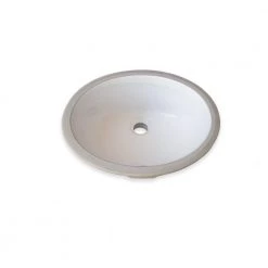 Wells Rhythm Series 17 in. Oval Undermount Single Bowl Bathroom Sink in White -Bathroom Sinks Sales white wells undermount bathroom sinks rtu1714 6w 1f 1000