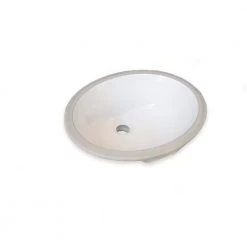 Wells Rhythm Series 17 in. Oval Undermount Single Bowl Bathroom Sink in White -Bathroom Sinks Sales white wells undermount bathroom sinks rtu1714 6w c3 1000