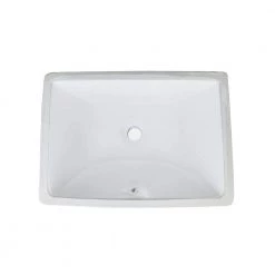 Wells Rhythm Series 18 in. Rectangular Undermount Single Bowl Bathroom Sink in White
