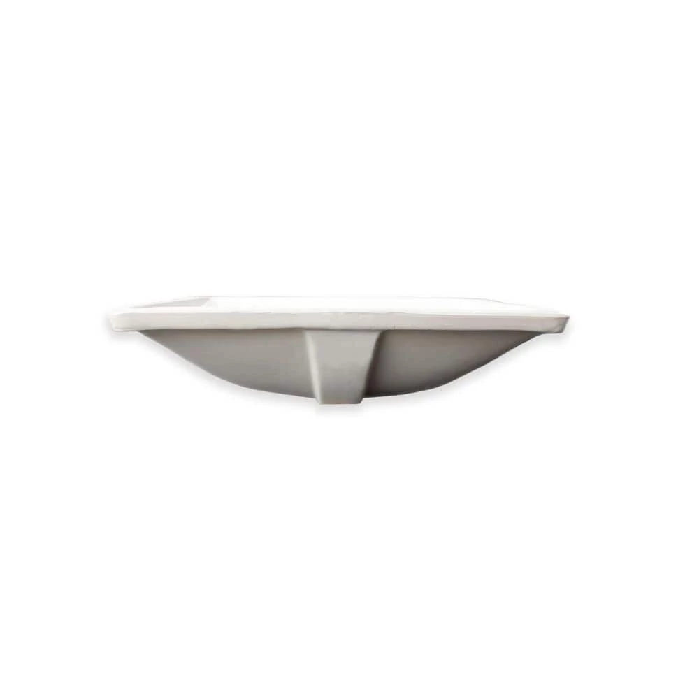 Wells Rhythm Series 20 in. Rectangular Undermount Single Bowl Bathroom Sink in White 7 Wells Rhythm Series 20 in. Rectangular Undermount Single Bowl Bathroom Sink in White - Image 5