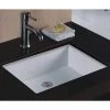 Wells Rhythm Series 20 in. Rectangular Undermount Single Bowl Bathroom Sink in White 1 Wells Rhythm Series 20 in. Rectangular Undermount Single Bowl Bathroom Sink in White -Bathroom Sinks Sales white wells undermount bathroom sinks rtu2016 6w 64 1000