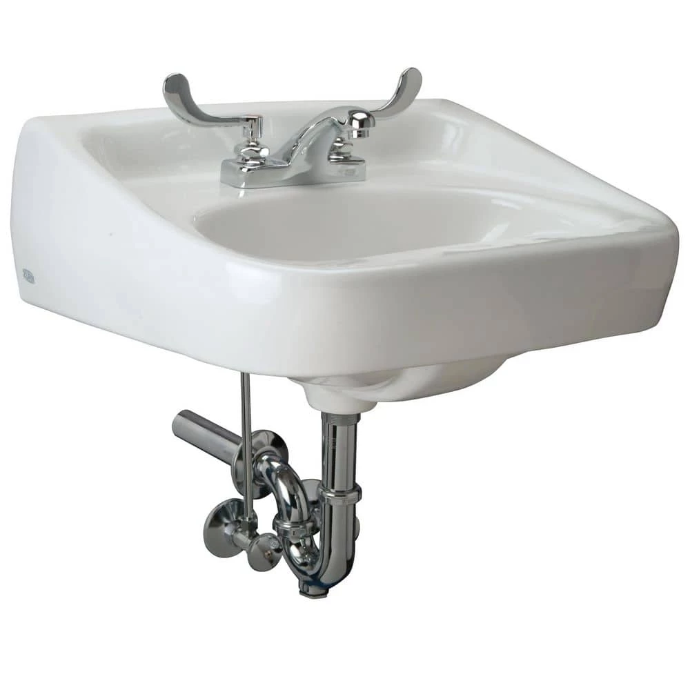 Zurn One Manual Hand Washing Vessel Sink System, with 0.5 GPM, Rectangular Centerset Faucet, Handles in Vitreous China 3 Zurn One Manual Hand Washing Vessel Sink System, with 0.5 GPM, Rectangular Centerset Faucet, Handles in Vitreous China